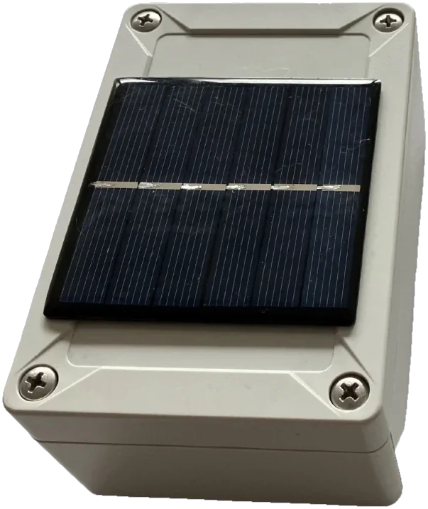 Gateway mit Solarmodul zur Übertragung der Messwerte per Mobilfunk